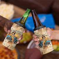 Aloha Hawaii Biker 4 in 1 Can Cooler Tumbler Ride To Paradise