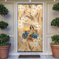 Aloha Hawaii Biker Door Cover Ride To Paradise