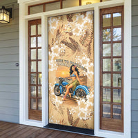 Aloha Hawaii Biker Door Cover Ride To Paradise