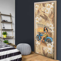 Aloha Hawaii Biker Door Cover Ride To Paradise