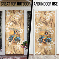 Aloha Hawaii Biker Door Cover Ride To Paradise