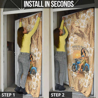 Aloha Hawaii Biker Door Cover Ride To Paradise