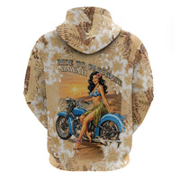 Aloha Hawaii Biker Hoodie Ride To Paradise LT05 - Polynesian Pride