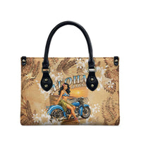 Aloha Hawaii Biker Leather Bag Ride To Paradise