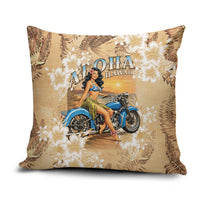 Aloha Hawaii Biker Pillow Cover Ride To Paradise