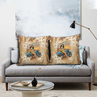 Aloha Hawaii Biker Pillow Cover Ride To Paradise