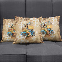 Aloha Hawaii Biker Pillow Cover Ride To Paradise