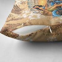 Aloha Hawaii Biker Pillow Cover Ride To Paradise