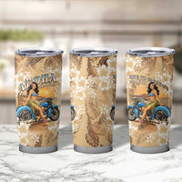 Aloha Hawaii Biker Tumbler Cup Ride To Paradise