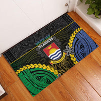 South Sea Islanders And Gilbert Islands Rubber Doormat Kanakas Polynesian Pattern