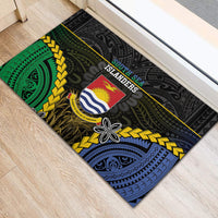 South Sea Islanders And Gilbert Islands Rubber Doormat Kanakas Polynesian Pattern