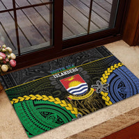 South Sea Islanders And Gilbert Islands Rubber Doormat Kanakas Polynesian Pattern