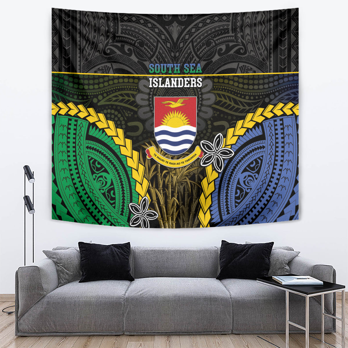South Sea Islanders And Gilbert Islands Tapestry Kanakas Polynesian Pattern