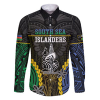 Personalised South Sea Islanders And New Caledonia Family Matching Mermaid Dress and Hawaiian Shirt Kanakas Polynesian Pattern