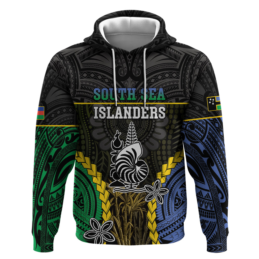 Personalised South Sea Islanders And New Caledonia Hoodie Kanakas Polynesian Pattern