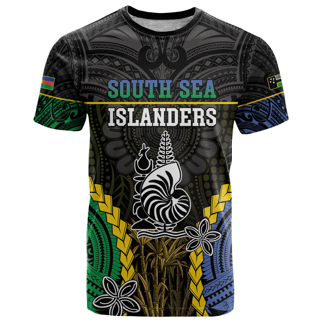 Personalised South Sea Islanders And New Caledonia T Shirt Kanakas Polynesian Pattern
