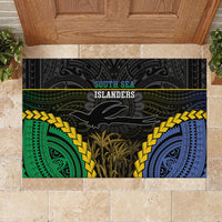 South Sea Islanders And New Ireland Rubber Doormat Kanakas Polynesian Pattern
