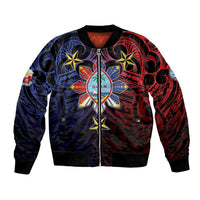 Philippines Guam Bomber Jacket Filipino Sun With Guaman Seal