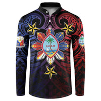 Philippines Guam Button Sweatshirt Filipino Sun With Guaman Seal