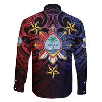 Philippines Guam Family Matching Short Sleeve Bodycon Dress and Hawaiian Shirt Filipino Sun With Guaman Seal