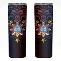 Philippines Guam Skinny Tumbler Filipino Sun With Guaman Seal
