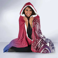 Guam Gadao Hooded Blanket Hafa Adai Micronesian Tribal Pattern