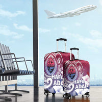 Guam Gadao Luggage Cover Hafa Adai Micronesian Tribal Pattern