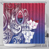 Guam Gadao Shower Curtain Hafa Adai Micronesian Tribal Pattern