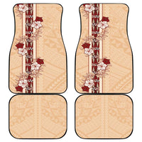 Tonga Language Week Car Mats Hibiscus Tongan Ngatu Pattern