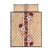 Tonga Language Week Quilt Bed Set Hibiscus Tongan Ngatu Pattern LT05 - Polynesian Pride
