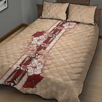 Tonga Language Week Quilt Bed Set Hibiscus Tongan Ngatu Pattern LT05 - Polynesian Pride