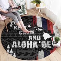 Hawaii 1959 Statehood Day Round Carpet Classic Style