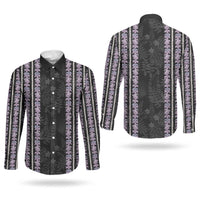Hawaii Queen Liliuokalani Couples Matching Long Sleeve Bodycon Dress and Long Sleeve Button Shirt Hawaiian Lei Pua Kalaunu LT05 - Polynesian Pride