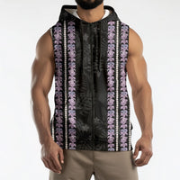 Hawaii Queen Liliuokalani Sleeveless Zip Hoodie Hawaiian Lei Pua Kalaunu LT05 - Polynesian Pride