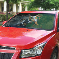 South Africa And New Zealand Auto Sun Shade Springboks And Kiwis Rugby Rivalry