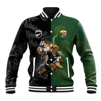 Custom South Africa And New Zealand Baseball Jacket Springboks And Kiwis Rugby Rivalry