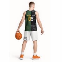 Custom South Africa And New Zealand Basketball Jersey Springboks And Kiwis Rugby Rivalry