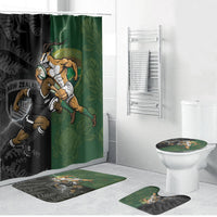 South Africa And New Zealand Bathroom Set Springboks And Kiwis Rugby Rivalry