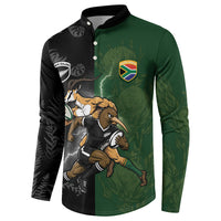 Custom South Africa And New Zealand Button Sweatshirt Springboks And Kiwis Rugby Rivalry