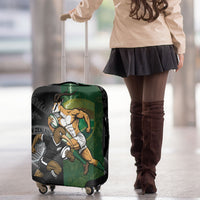 South Africa And New Zealand Luggage Cover Springboks And Kiwis Rugby Rivalry