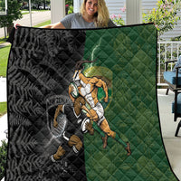 South Africa And New Zealand Quilt Springboks And Kiwis Rugby Rivalry