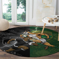 South Africa And New Zealand Round Carpet Springboks And Kiwis Rugby Rivalry