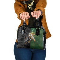 South Africa And New Zealand Shoulder Handbag Springboks And Kiwis Rugby Rivalry