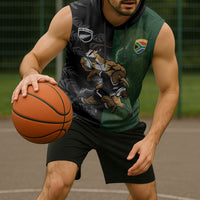 Custom South Africa And New Zealand Sleeveless Hoodie Springboks And Kiwis Rugby Rivalry