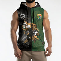 Custom South Africa And New Zealand Sleeveless Zip Hoodie Springboks And Kiwis Rugby Rivalry
