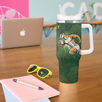 Custom South Africa And New Zealand Tumbler With Handle Springboks And Kiwis Rugby Rivalry