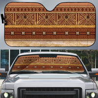 Polynesian Princess Inspired Cosplay Costume Auto Sun Shade Traditional Tapa Pattern