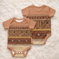 Polynesian Princess Inspired Cosplay Costume Baby Onesie Traditional Tapa Pattern