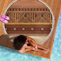 Polynesian Princess Inspired Cosplay Costume Beach Blanket Traditional Tapa Pattern