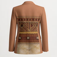 Polynesian Princess Inspired Cosplay Costume Blazer Traditional Tapa Pattern